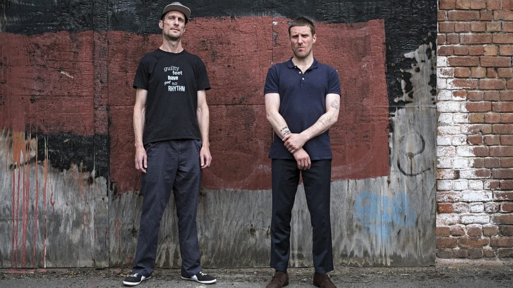 Jason Williamson, right, and Andrew Fearn of Sleaford Mods