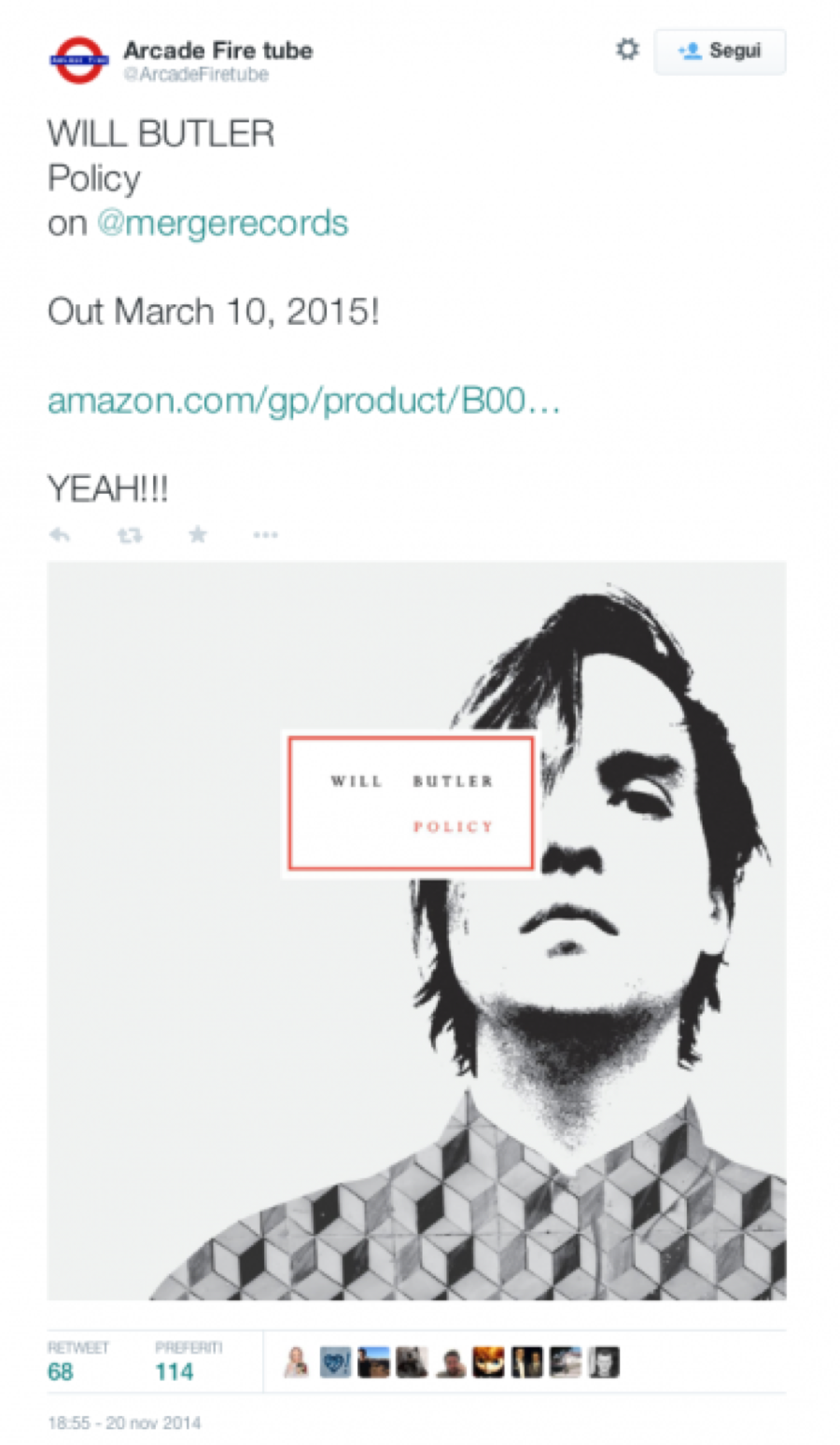 will butler_policy-nuovo album-news