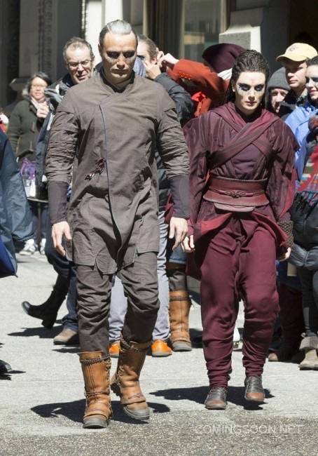 On location with 'Doctor Strange' filming in New York City